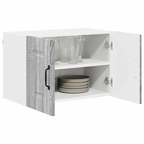 Keukenkast aan de muur met plank Grijs Sonoma 60 x 31 x 40 cm 3