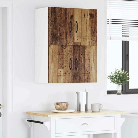 Keukenkast aan de muur Oud Hout 60 x 31 x 40 cm Bewerkt hout 4