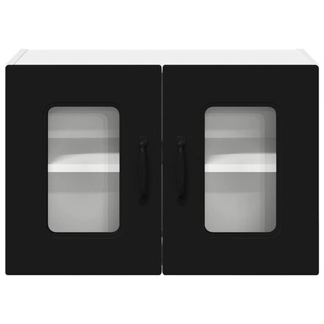 Keukenkast aan de muur Zwart 60 x 31 x 40 cm Bewerkt hout 6