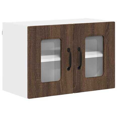 Keukenkast aan de muur Bruin Eiken 60 x 31 x 40 cm Bewerkt hout 2