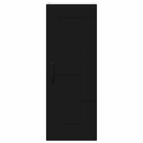 Keukenkast aan de muur Zwart 30 x 31 x 80 cm Bewerkt hout 6