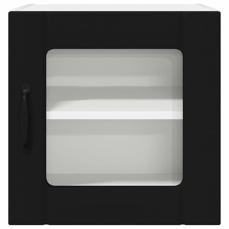 Keukenkast aan de muur Zwart 40 x 31 x 40 cm Bewerkt hout 6