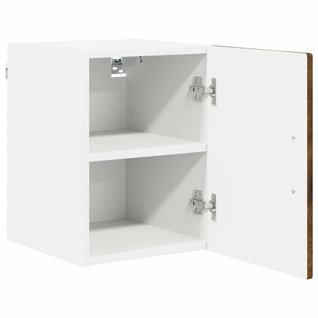 Keukenkast aan de muur met plank Gerookt eiken 30 x 31 x 40 cm 5