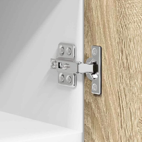 Hangkast Riga Sonoma Eik en Wit 30 x 31 x 40 cm Bewerkt hout 9