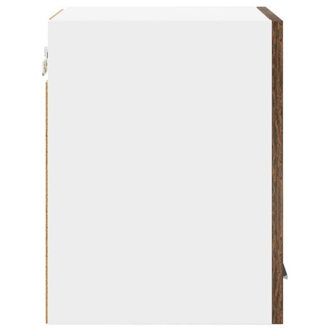 Hangkast Riga Gerookte Eik en Wit 30 x 31 x 40 cm Bewerkt hout 7