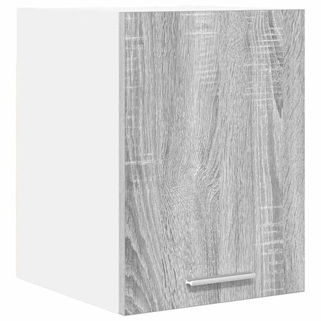 Hangkast Riga Grijs Sonoma en Wit 30 x 31 x 40 cm Bewerkt hout 2
