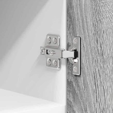 Hangkast Riga Grijs Sonoma en Wit 30 x 31 x 40 cm Bewerkt hout 9