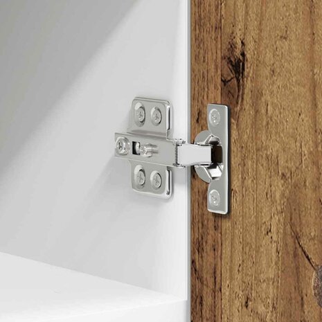 Hangkast Riga Oude Hout en Wit 30 x 31 x 40 cm Bewerkt hout 9