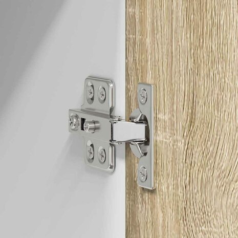 Hangkast Riga Sonoma Eik en Wit 40 x 31 x 40 cm Bewerkt hout 9