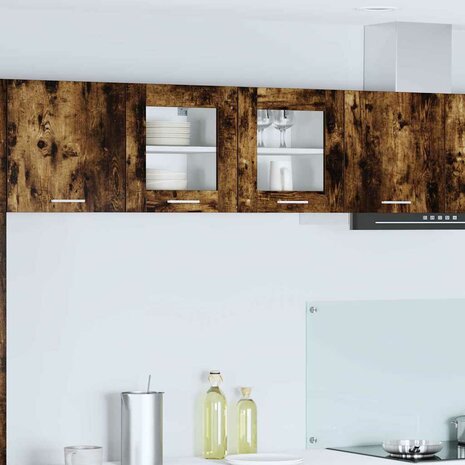 Hangkast Riga Gerookt eiken 40 x 31 x 40 cm Bewerkt hout 1