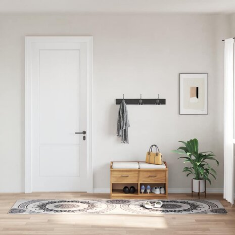 Vloerkleed wasbaar anti-slip 80x150 cm meerkleurig 1