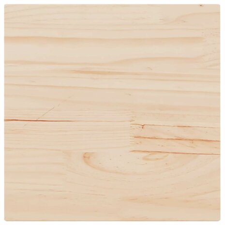 Tafelblad vierkant 50x50x1,7 cm massief grenenhout 2