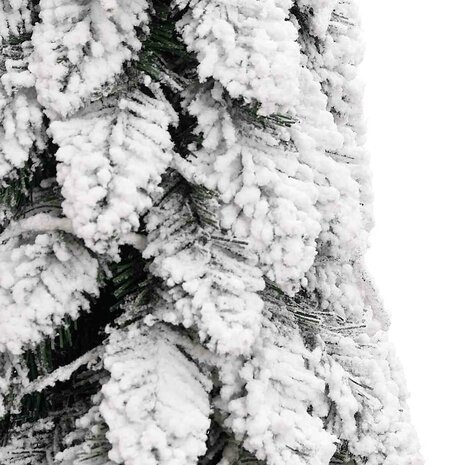 Kunstkerstboom met verlichting en sneeuw 60 LED&apos;s 120 cm 6