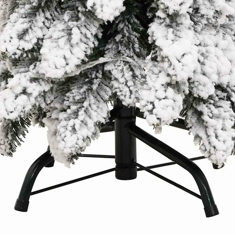 Kunstkerstboom met verlichting en sneeuw 60 LED&apos;s 120 cm 8