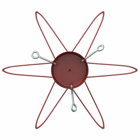 Kerstboomstandaard 1.73 Rood 49 x 49 x 15,5 cm Staal 7