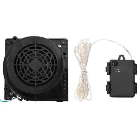 Sneeuwpop opblaasbaar met LED&apos;s 370 cm 9