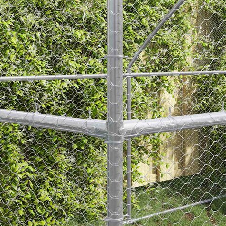 Kippenhok Zilver 600 x 200 x 198.5 cm Gegalvaniseerd staal 3