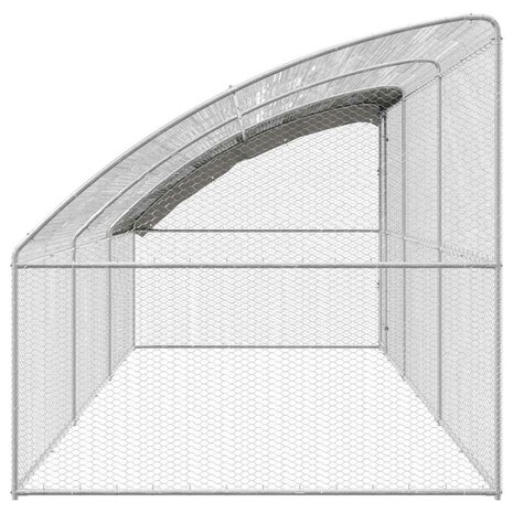 Kippenhok Zilver 600 x 200 x 198.5 cm Gegalvaniseerd staal 5