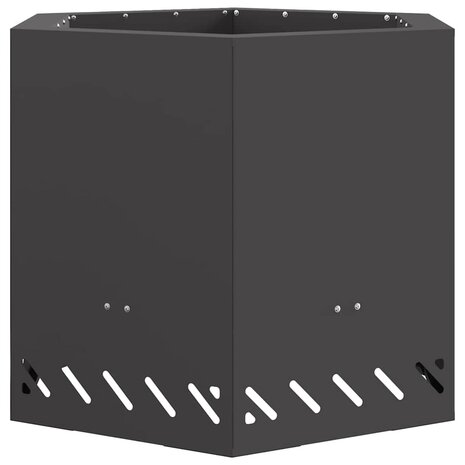 Vuurkorf Zwart 58 x 58 x 51 cm Staal 2