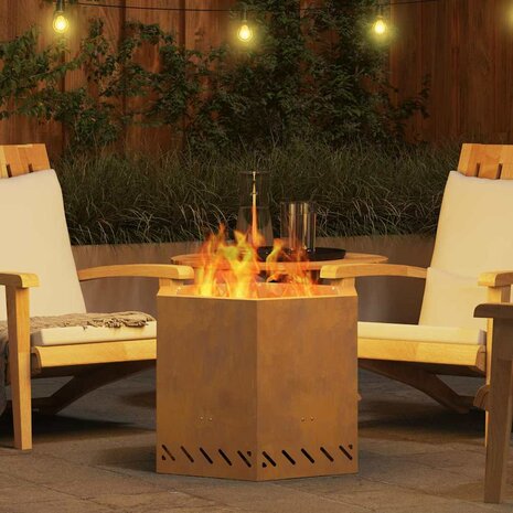 Vuurkorf Bruin 58 x 58 x 51 cm Staal 4