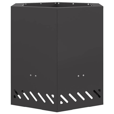 Vuurkorf Zwart 48 x 48 x 51 cm Staal 2