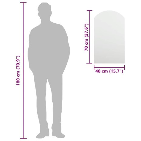 Spiegel 70x40 cm glas 7