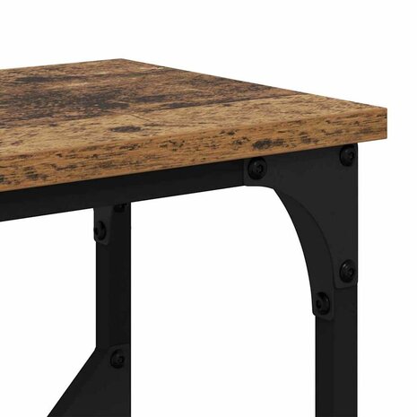 Wandtafel Oud hout 102 x 22.5 x 75 cm Bewerkt hout 8