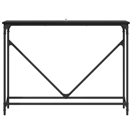 Wandtafel Zwart eiken 102 x 22.5 x 75 cm Bewerkt hout 5