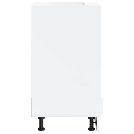 Ovenkast Kalmar bewerkt hout wit 4