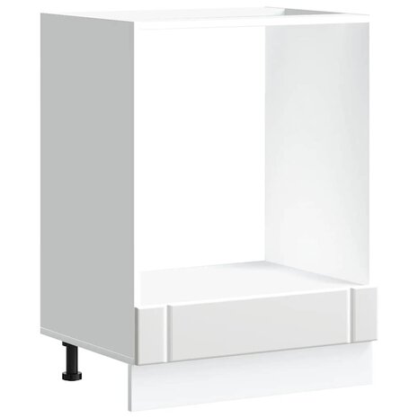 Ovenkast Lucca bewerkt hout wit 2