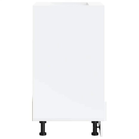 Ovenkast Lucca bewerkt hout wit 5