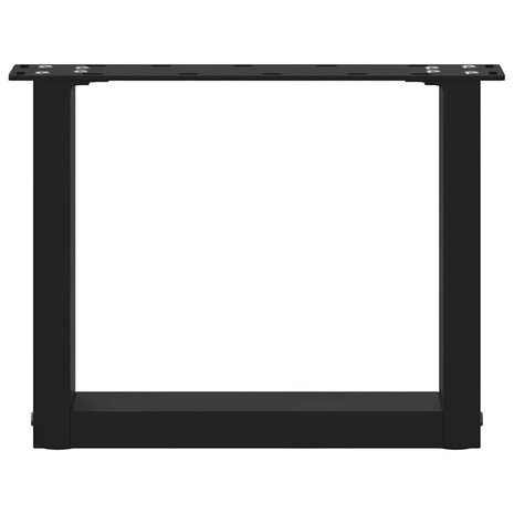 Salontafelpoten 2 st U-vormig 30x(30-31) cm staal zwart 5