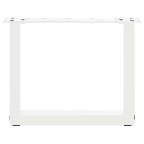 Salontafelpoten 2 st U-vormig 30x(30-31) cm staal wit 5