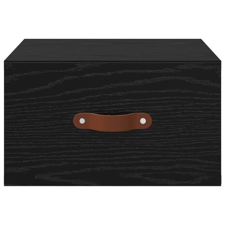 Wandkastje Zwart Eiken 35 x 35 x 20 cm Bewerkt hout 6