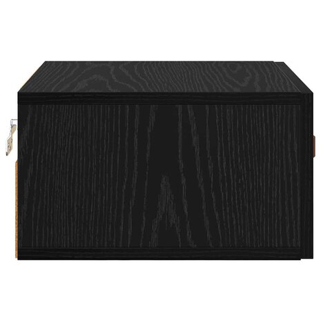 Wandkastje Zwart Eiken 35 x 35 x 20 cm Bewerkt hout 7