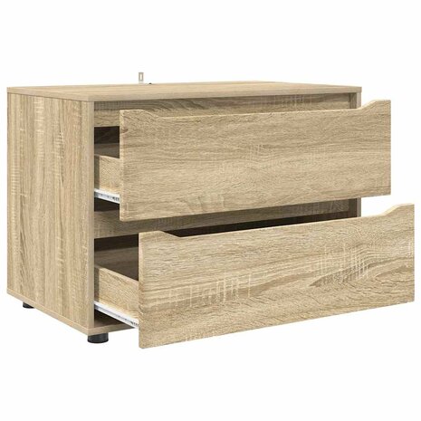 Opbergkast Sonoma Eiken 80 x 48 x 57 cm Bewerkt hout 7
