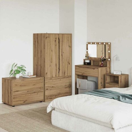 Opbergkast Artisan Eiken 80 x 48 x 57 cm Bewerkt hout 1