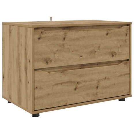 Opbergkast Artisan Eiken 80 x 48 x 57 cm Bewerkt hout 2