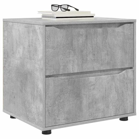 Opbergkast Beton Grijs 60 x 48 x 57 cm Bewerkt hout 3