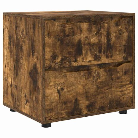 Opbergkast Gerookt eiken 60 x 48 x 57 cm Bewerkt hout 2