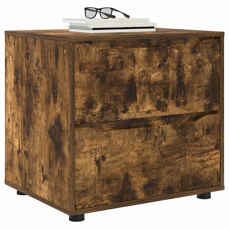 Opbergkast Gerookt eiken 60 x 48 x 57 cm Bewerkt hout 3