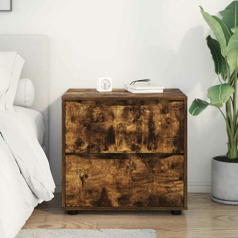 Opbergkast Gerookt eiken 60 x 48 x 57 cm Bewerkt hout 4