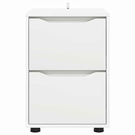 Opbergkast Wit 40 x 48 x 57 cm Bewerkt hout 6