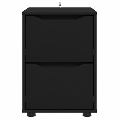 Opbergkast Zwart 40 x 48 x 57 cm Bewerkt hout 6