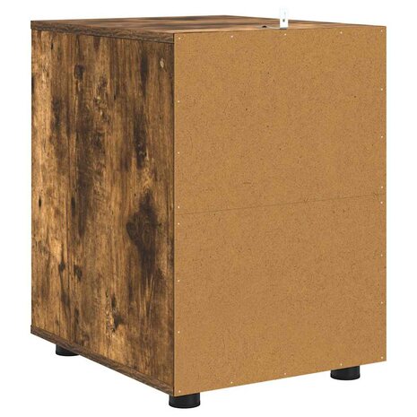 Opbergkast Gerookt eiken 40 x 48 x 57 cm Bewerkt hout 8