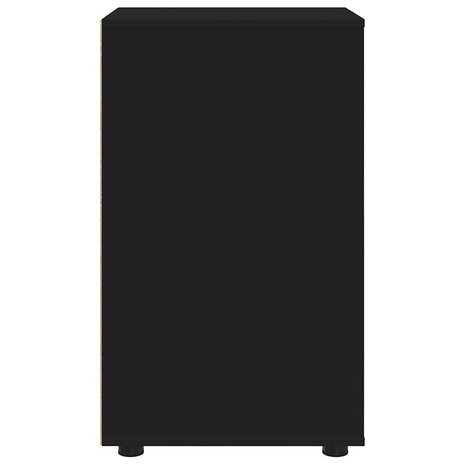 Opbergkast Zwart 40 x 48 x 81 cm Bewerkt hout 9