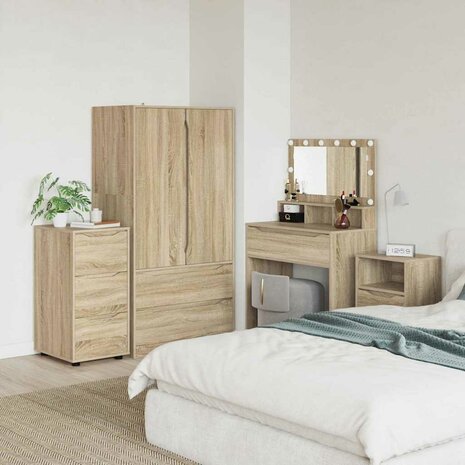 Opbergkast Sonoma Eiken 40 x 48 x 81 cm Bewerkt hout 6