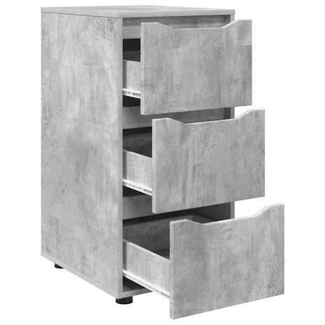 Opbergkast Beton Grijs 40 x 48 x 81 cm Bewerkt hout 7