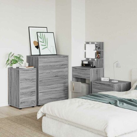 Opbergkast Grijs Sonoma 40 x 48 x 81 cm Bewerkt hout 6