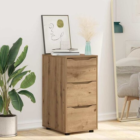 Opbergkast Artisan Eiken 40 x 48 x 81 cm Bewerkt hout 5